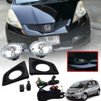 ราคา ไฟตัดหมอก ไฟสปอร์ตไลท์ รุ่น ฮอนด้า แจ๊ส Honda Jazz ปี 2008 NOTOP พร้อมครอบ สี ดำด้าน และชุดสายไฟ 1 ชุด (9928374746)