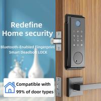 ราคา 2023 American Standard Lock การค้าต่างประเทศประตูไม้สมาร์ทล็อค tuya ttlock ล็อคอิเล็กทรอนิกส์ลายนิ้วมือ Lo (42526547106)