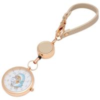 ราคา Mofusand Shark Cat Gray Keychain Watch with Reel Ladies Analog Pocket Watch (42306304884)
