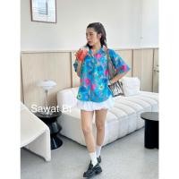 ราคา Sawat_bt "Hawaii cotton" เสื้อเชิ้ตแขนสั้นhawaii มีสีเเละหลายที่หลากหลาย (29827047548)