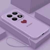 ราคา Xiaomi POCO M8 Pro poco M8 Luxury Cute Love Heart Casing Matte Liquid Silicon Back TPU Soft Case Cover (46104556950)