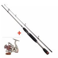 ราคา ชุดสปินนิ่งตีเหยื่อปลอมSNAPSHOTคัน6ฟุต2ท่อนพร้อมรอกyumoshi GS2000 (7636149887)