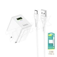 ราคา Hoco C98 หัวชาร์จ ​QC3.0 ชาร์จ​เร็ว​ มีแบบชุดสำหรับ​ micro และ Type-C​ ชาร์จไว 18W คุณภาพดี (26506941381)