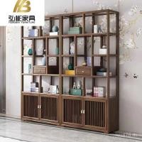 ราคา ไม้เนื้อแข็งชั้นวางหนังสือตู้แสดงเครื่องประดับขนาดเล็ก Bogu ชั้นวางโบราณชั้นวางโบราณ South Elm ชั้นวางจีนใหม่ Duobaoge Q2MZ (57101493605)