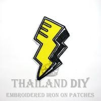 ราคา ⚡ ตัวรีดติดเสื้อ งานปัก ลาย สัญลักษณ์ สายฟ้า แฟลช ไฟฟ้า เหลือง Thunder Flash Patch WOP DIY ตัวรีด อาร์มติดเสื้อ กระเป๋า (15527689193)