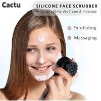 ราคา CACTU Facial Scrub Cleanser เครื่องมือแต่งหน้า Blackhead Removal Skin Care Pore Clean (52054306992)