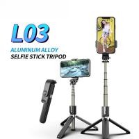 ราคา L03 860mm Foldable Gimbal Bluetooth Selfie Stick Bluetooth Tripod Stabilizer Holder Monopod (56601635668)