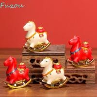 ราคา FUZOU ปีเสือราศีเครื่องประดับ,มินิเรซิ่นม้าโยกตกแต่งโต๊ะ,มงคลน่ารักพร้อมพรคําม้ามิ่งขวัญรูปปั้นการศึกษา (55702901031)