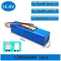 ราคา 14.4V แบตเตอรี่ลิเธียม แท้ 100% 2P4S 12800mAh สำหรับ XiaoMi Viomi S9 Lydsto R1 Roidmi Eve Plus จัดส่ (45751260292)