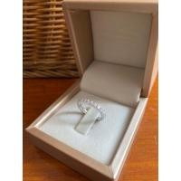 ราคา แหวนเพชรเกือบรอบวง เพชรแท้ ทองแท้18k (21573622527)