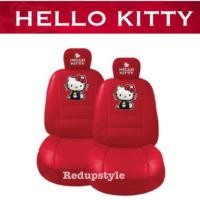 ราคา หุ้มเบาะหนังคิตตี้ Hello Kitty สีแดง ลิขสิทธิ์แท้ (1250589229)