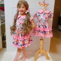 ราคา ชุดเดรสคิตตี้คอบัว สีชมพูมหวานๆ มาพร้อมกิ๊ปติดผม (6638779870)