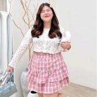 ราคา Sale Me กระโปรงขนมชั้นลายสก็อต (29159644948)