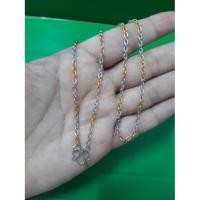 ราคา สร้อยคอสแตนเลสแท้ 16"2มิล สีสองกษัตริย์ (3114990442)