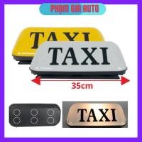 ราคา [Big Crest 35cm] เสาแม่เหล็ก TAXI ติดหลังคารถและตัวอักษร Taxi ไฟ LED ติดบนกระจกหน้าหลากสี (41063531589)