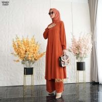 ราคา NMR Uniqlo Twill Tunic Pants Set vol 1098-296 (51254377145)