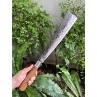 ราคา มีดพร้าโต้ พร้าแวง พร้าปลายตัด มีดถาง มีดเดินป่า Camping Knife มีดสนาม ใบ 11.5” ตีร้อนชุบแข็ง ผิวไฟ คอเลส ด้ามไม้ชิงชัน (23531227811)