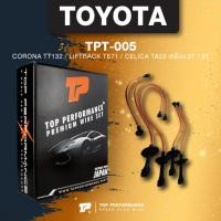 ราคา (ประกัน 3 เดือน) สายหัวเทียน TOYOTA CORONA TT132 / LIFTBACK TE71 / CELICA TA22 เครื่อง 2T / 3T - TOP PERFORMANCE JAPA... (12537714567)