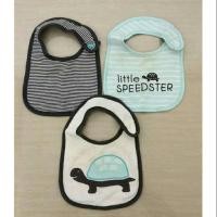 ราคา Original Carters Slabber / Bibs / Drool Coaster Set For Baby Boy Turtle Motif - Preloved (26086024166)