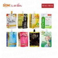 ราคา 【1ซอง】Lavida ลาวีด้า เคราติน นมแพะ / เซรั่ม / ทรีทเม้นท์ บำรุงผม ล็อคสีผม 50/60 ml. (29371803205)