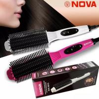 ราคา หวีรีดผม ยืดตรง ม้วนโรล ทำวอลลุ่ม NHC-8810 คละสี รุ่น Hair-Auto-straightener-salon-26Jun-J1 (8571335582)
