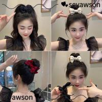 ราคา SEYAWSON Grab Clip, Bow Hair Accessories Hair Clamp, Back Head Pastoral Style Hairpin Women Girls (28434659907)