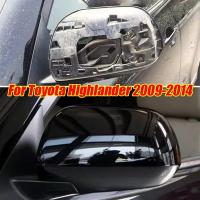 ราคา 1 ชิ้นสําหรับ โตโยต้า ชาวเขา 2008-2013 ด้านซ้ายกระจกมองหลังฝาครอบหมวกสีดํา (54952025541)