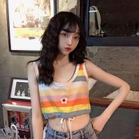 ราคา เสื้อครอปสีสายรุ้งน่ารัก (5047674016)