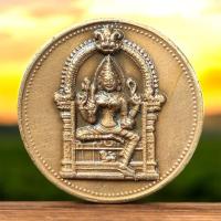 ราคา เหรียญพระแม่อุมาเทวี หลังพระพิฆเนศ วัดแขกสีลม กทม. ขนาดเม็ดกระดุม พิธีเทวาภิเษกจากพราหมณ์อินเดียแท้ๆ (43254372185)