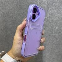 ราคา 3-in-1 Candyโปร่งใสผู้ถือบัตรกันกระแทกเคสโทรศัพท์สําหรับiPhone 17 16 15 14 13 12 11 Pro XS Max XR X XS 7 8 Plusกันกระแทกกันชนใสนุ่มกรณีปกหลัง (41671058684)