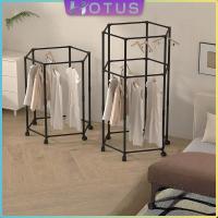 ราคา HOTUS ราวแขวนผ้า ราวตากผ้าสแตนเลส มัลติฟังชั่น ราวแขวนผ้าหกเหลี่ยม หมุนได้ 360 องศาล้อล็อคได้ องศา ประกอบง่าย ถอดออกได้ (40426748761)
