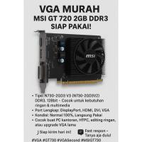 ราคา VGA PCI express MSI GeForce GT 730 2GB DDR3 128bit DisplayPort, HDM, DVI, VGA ปกติ พร้อมใช้งาน (24744005640)
