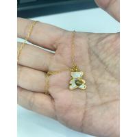 ราคา สร้อยคอรูปหมีใส่อาบน้ำได้(มือ2)ตอก18KGP (40559129100)