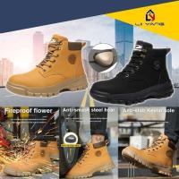 ราคา High-Cut Safety Shoe Steel Toe Cap รองเท้าเซฟตี้น้ําหนักเบากีฬาแฟชั่น 38-48 รองเท้าเซฟตี้ Kasut Safety Ringan (45102268644)