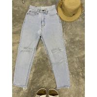 ราคา กางเกงยีนส์สีซีดเอวสูง (20516086504)