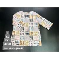 ราคา เสื้อแตงโม ผ้าป่านมัสลิน แขน 3 ส่วน (19412271780)