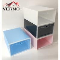 ราคา 33x23x14.5ซม กล่องรองเท้าฝาข้าง กล่องเก็บของ แบบฝาข้าง กล่องอเนกประสงค์ ฝาเปิด-ปิด พร้อมรูระบายอากาศ วางซ้อนต่อกันได้ (25212679591)