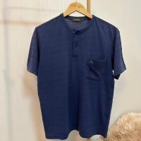 ราคา มือสอง เสื้อยืดคอกลม กระดุมหน้า ป้าย toroy (23886052251)