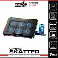 ราคา SIGNO RGB Gaming Cooling Pad SKATTER รุ่น CP-512 (พัดลมระบายความร้อนโน๊ตบุ๊ค) (27002393582)