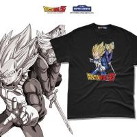 ราคา เสื้อยืดดราก้อนบอล DBZ-18 : DragonBallZ???? : เบจิต้า x ทรั้งค์ : สีดำ-สีขาว (40826520151)