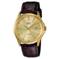 ราคา Casio นาฬิกาข้อมือ ผู้ชาย สายหนังสีน้ำตาล รุ่น MTP-1183Q-9A ( Gold/Brown ) (2952016333)