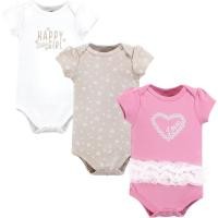 ราคา Hudson Baby Unisex Baby Cotton Bodysuits, Love Daisy Tutu, 9-12 Months (46804026984)