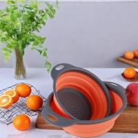 ราคา ชุด ​​2 ชิ้น ตะกร้าผลไม้พับได้ ตะกร้าผลไม้สีฟ้าพับได้ (28966235054)