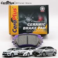 ราคา ผ้าเบรค CeraPlus TOYOTA VIOS Gen3 J,E 2013-2020 TOYOTA YARIS 1.2 J,E,G 2013-ON ผ้าเบรคเซรามิค (27962366338)