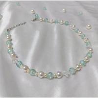 ราคา สร้อยมุกเทอร์ควอยซ์ / สร้อยมุก / โชคเกอร์มุก / สร้อยมุก / โชคเกอร์มุก (27516071657)