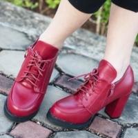 ราคา รองเท้าบูทแฟชั่นเสริมส้น สไตล์เกาหลี (11059925)