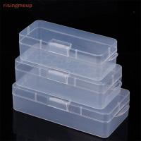 ราคา [risingmeup] Nail Art Storage Box Nail Parts Organizer Clear Cuboid พลาสติกคอนเทนเนอร์บรรจุภัณฑ์สําหรับเล็บแปรงแฟ้มเล็บเครื่องมือใหม่ (41319631204)