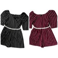 ราคา จ้้มสูทสั้น จั้มสั้น จั้มสีแดง จั้มสีแดง ลายเส้นตรง (27481564543)
