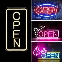 ราคา 【ส่งจากไทย】ป้ายนีออน LED*OPEN* ป้ายไฟร้าน ป้ายไฟตกแต่งร้าน ป้ายไฟวิ่ง ป้ายไฟตัวอักษร (42968656899)