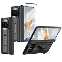 ราคา LUKEN บานพับ Frosted หนังสําหรับ Huawei Mate X3 Supercar สไตล์แก้ว Protector ผู้ถือ Hard Cover สําหรับ Huawei Mate X3 กรณี (55152285715)